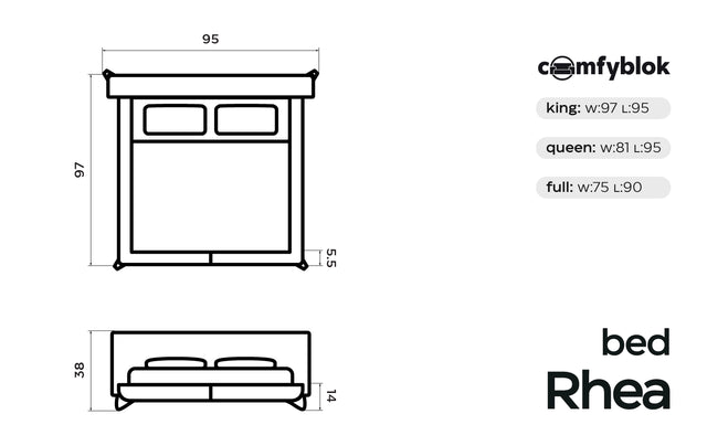 Rhea Modern Bed Frame